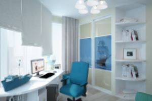 Детская в двухкомнатной квартире. ЖК Белый Парк