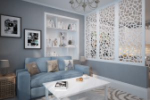 Кухня-гостинная в скандинавском стиле. ЖК Триколор