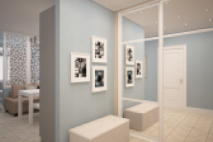 Прихожая в скандинавском стиле. ЖК Триколор