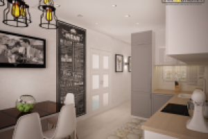 Кухня в 2-х комнатной квартире  г. Одинцово