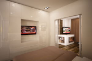 Спальня в однокомнатной квартире