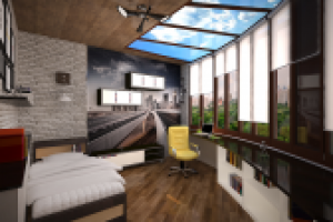 Комната ( детская) для мальчика в стиле лофт