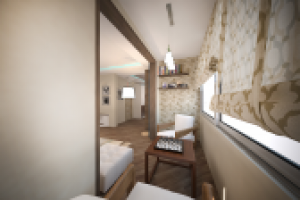 Балкон совмещенный с гостиной