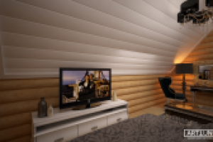 Спальня  в деревянном доме