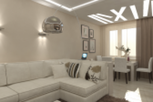 Дизайн интерьера квартиры ( гостиная)