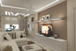 Дизайн интерьера квартиры ( гостиная)