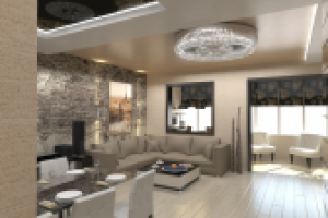 Дизайн гостинной-столовой в квартире