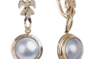 Серьги с жемчугом Мабэ