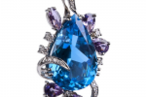 Кулон с топазом