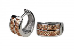 Серьги. Серебро с цитрином