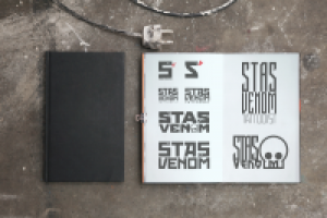 Эскизы логотипа "СТАС ВЕНОМ" (тату мастер)