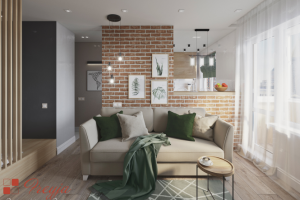 Дизайн-проект однокомнатной квартиры в Новосибирске