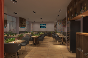 Кафе в мрачном стиле, Санкт-Петербург.