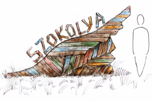 Land art, Szokoya town (Hungary)