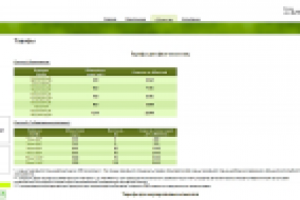Наполнение сайта интернет-провайдера