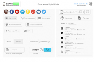 Lapkin Online сервис