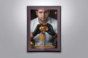 Design Boom burger Poster