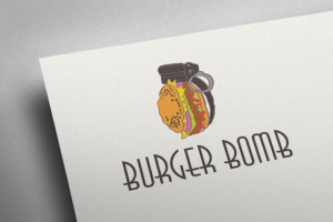 Design Burger Bomb logotype
