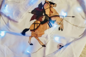 Заказ принта на футболку.Работа выполнена в программе Procreate