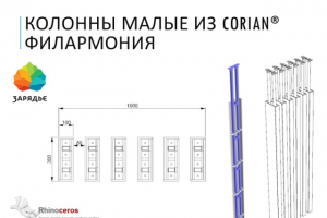 Колонны для Филармонии в "Зарядье"
