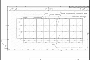 Раскладка кассетного потолка