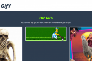 Сервис для поиска гиф-анимаций