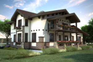 Пример визуализации коттеджа 2