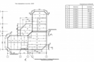 План перекрытий коттедж