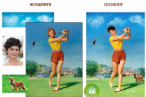 Фотомонтаж в стиле Пин-ап (Pin-up)