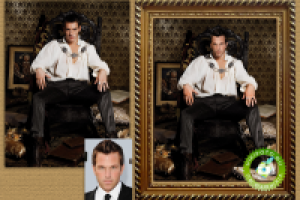 Фотомонтаж в образ героя сериала "Тюдоры"