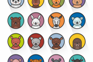 2D иллюстрации для стикеров