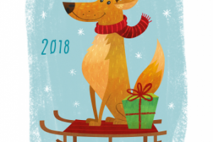 Иллюстрация к новогодней открытке