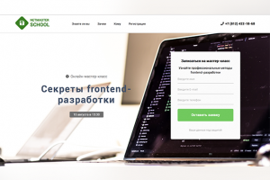 NetMASTER School - Лендинг  на проведение коучинга