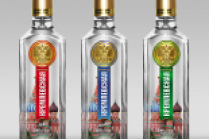 Дизайн этикетки для водки Кремлевская