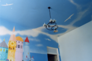 Оформление детской комнаты - фреска