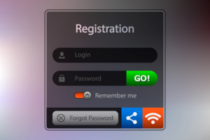 Окно регистрации