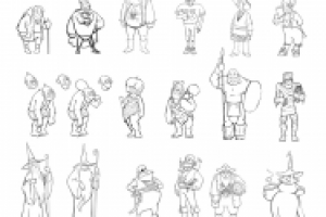 эскизы персонажей
