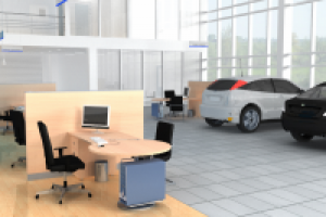 автосалон. Зона выдачи