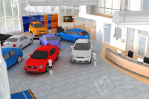 автосалон. Ресепшн