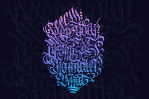 Леттеринг в готическом стиле