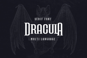 DRACULA serif - Мультиязычный шрифт
