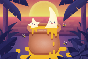 Медовый месяц иллюстрация