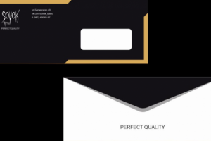 Фирменный конверт для тату студии SOVOK