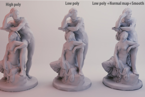 sculpture low, high