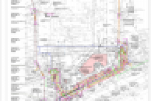 Стройгенплан  внеплощадочных инженерных сетей для жилого дома