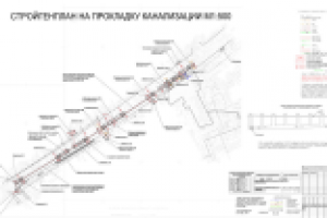 Стройгенплан на прокладку канализации