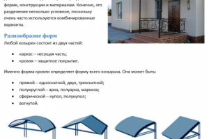 Классификация козырьков