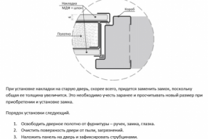 Как проводится монтаж накладки