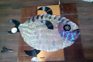 Рыба из дисков.