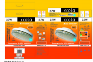 Упаковка лампы Ecola